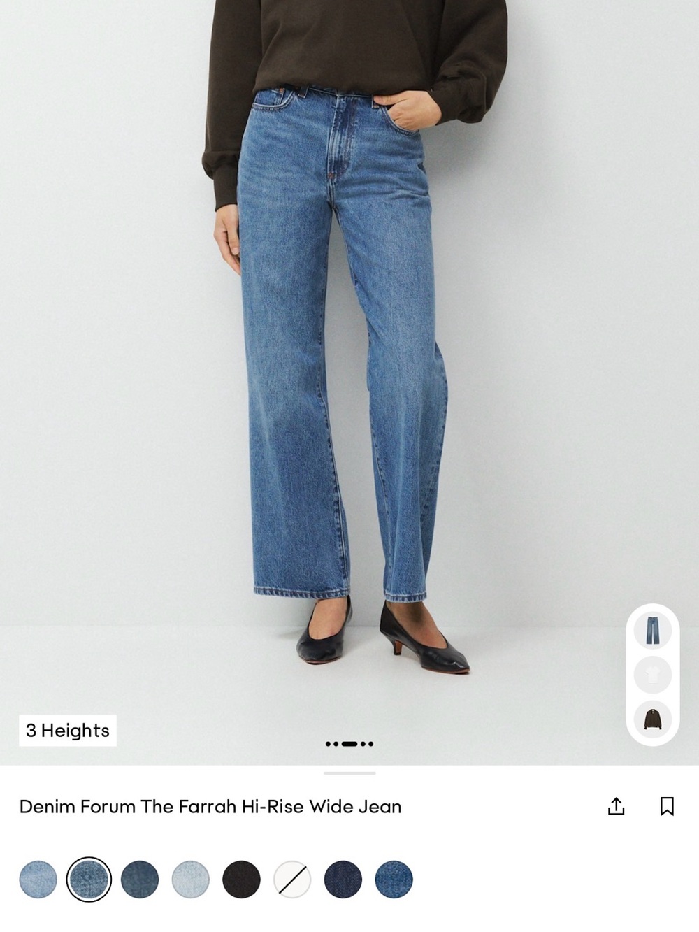 Aritzia The Farrah Hi-Rise Wide Leg Jeans